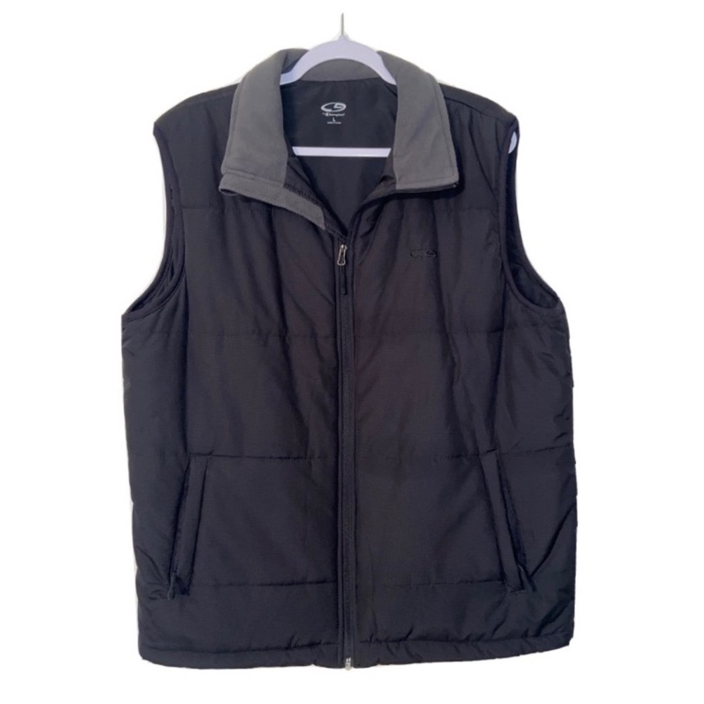 Champion Black Puffer Vest Jacket